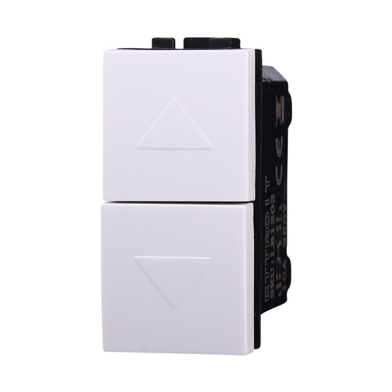 Pulsante Doppio Interblocco Saliscendi Compatibile Bticino Living Light LB1204
