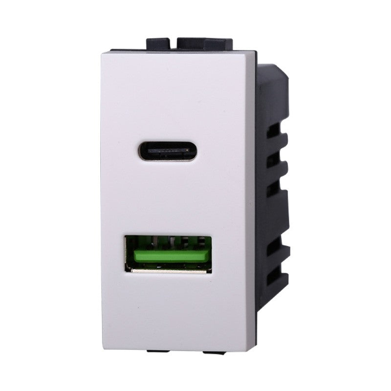 Presa USB 2 In 1 USB+TYPE-C 3.1AMH Bticino Living Light LB3002