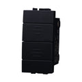 Pulsante Doppio 1P+1P 16A Compatibile Bticino Living Light LN1202