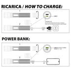 STAK Torcia LED MAMBA 40W 5000lm Ricaricabile in Alluminio IPX7