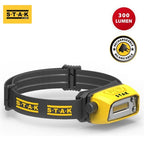 Luce Frontale LED Professionale Ricaricabile 3W 300lm Contactless