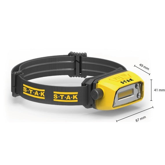 Luce Frontale LED Professionale Ricaricabile 3W 300lm Contactless