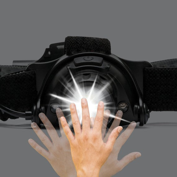 Luce Frontale LED KAIZER Professionale Ricaricabile 10W 900lm con Zoom