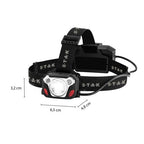 Luce Frontale LED CAESAR Professionale Ricaricabile 10W 1200lm con Riflettore