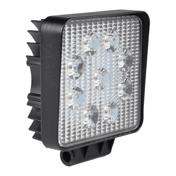 Faro LED da Lavoro Quadrato 12/24V 27W 6000K 1800lm IP67