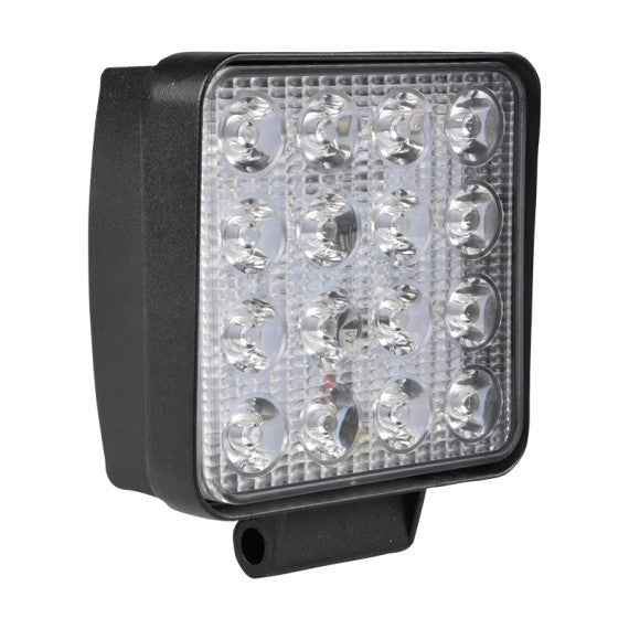 Faro LED da Lavoro Quadrato 12/24V 48W 6000K 2800lm IP67