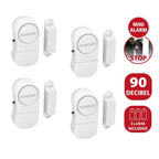 Set di 4 Allarmi Magnetici Porte e Finestre a Batteria 3xLR44