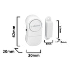 Set di 4 Allarmi Magnetici Porte e Finestre a Batteria 3xLR44