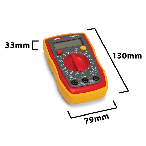 Tester Digitale 7 in 1 con Sonde Custodia e Schermo Retroilluminato