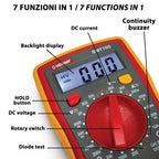 Tester Digitale 7 in 1 con Sonde Custodia e Schermo Retroilluminato