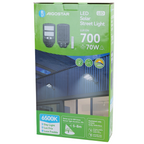 Lampione Stradale Solare 70W Con Crepuscolare e Movimento 6500K IP65