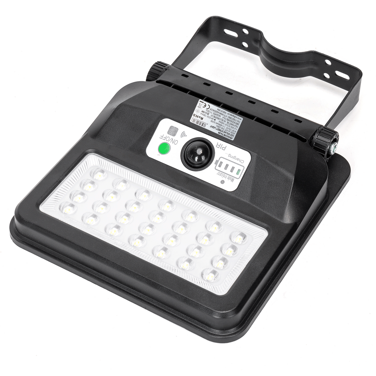 Lampione Stradale Solare 50W Con Crepuscolare e Movimento 6500K IP65