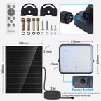 Faro Led Con Pannello Solare 200W CCT 3000/4500/6500K Aigostar