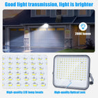 Faro Led Con Pannello Solare 200W CCT 3000/4500/6500K Aigostar