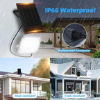 Faro Solare 120W Con Sensore di Movimento e Crepuscolare 6500K 1200Lm