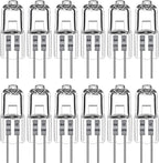 12 Pezzi Lampadina Alogena G4 20W 12V Luce Calda 2700K