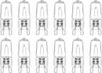 12 Pezzi Lampadina Alogena G9 25W 230V Luce Calda 2700K