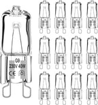 12 Pezzi Lampadina Alogena G9 40W 230V Luce Calda 2700K