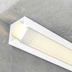 Profilo In Alluminio Angolare 2 Metri Bianco Kopep Per Striscia Led