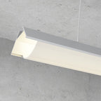 Profilo in Alluminio Angolare 2 Metri QOK Per Striscia Led Sospensione