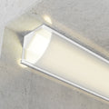 Profilo in Alluminio 2 Metri Angolare Bianco SILK per Striscia Led