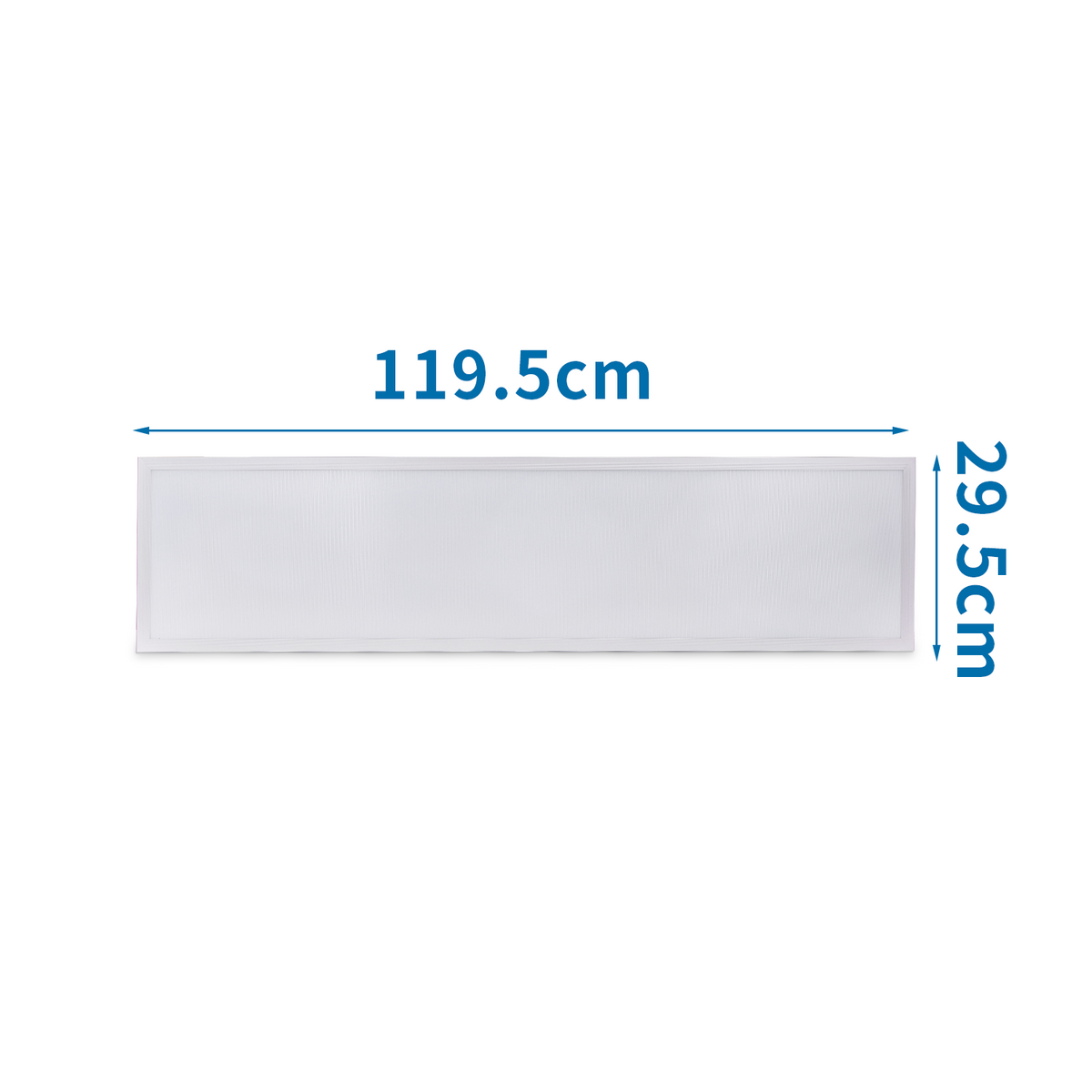 Pannello Led 50W 120x30cm Cornice Bianca Rettangolare Bianco Neutro 4000K