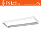 Cornice Supporto di Fissaggio Per Pannello Led 120x30x4cm bianca FSL