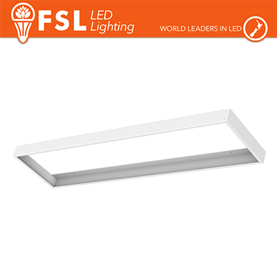 Cornice Supporto di Fissaggio Per Pannello Led 120x30x4cm bianca FSL