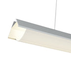 Profilo in Alluminio Angolare 2 Metri QOK Per Striscia Led Sospensione