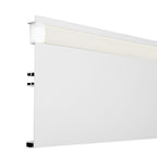 Profilo In Alluminio 2 Metri Bianco MIET Per Battiscopa e Striscia LED