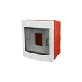 Centralino da Incasso 4 moduli Bianco e Portello Fumè 160x170x80mm
