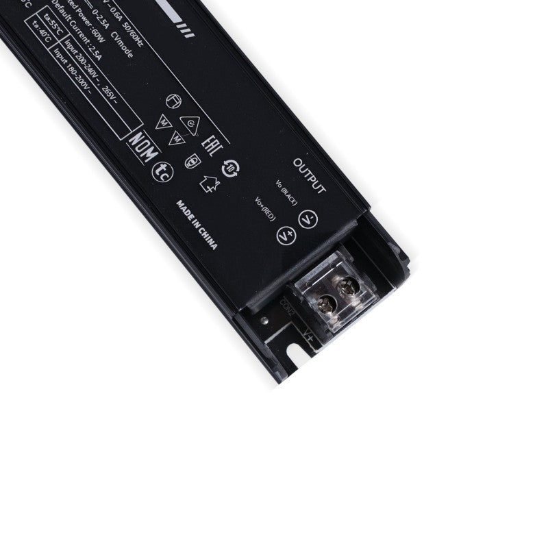 Alimentatore Slim 60W 24V 2,5A Alta Efficienza IP20 Full Power