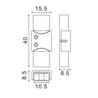 Connettore Intermedio Per Strip Led 220V In 2 Pin IP68 Per Mod. COBPOINT / XRAY
