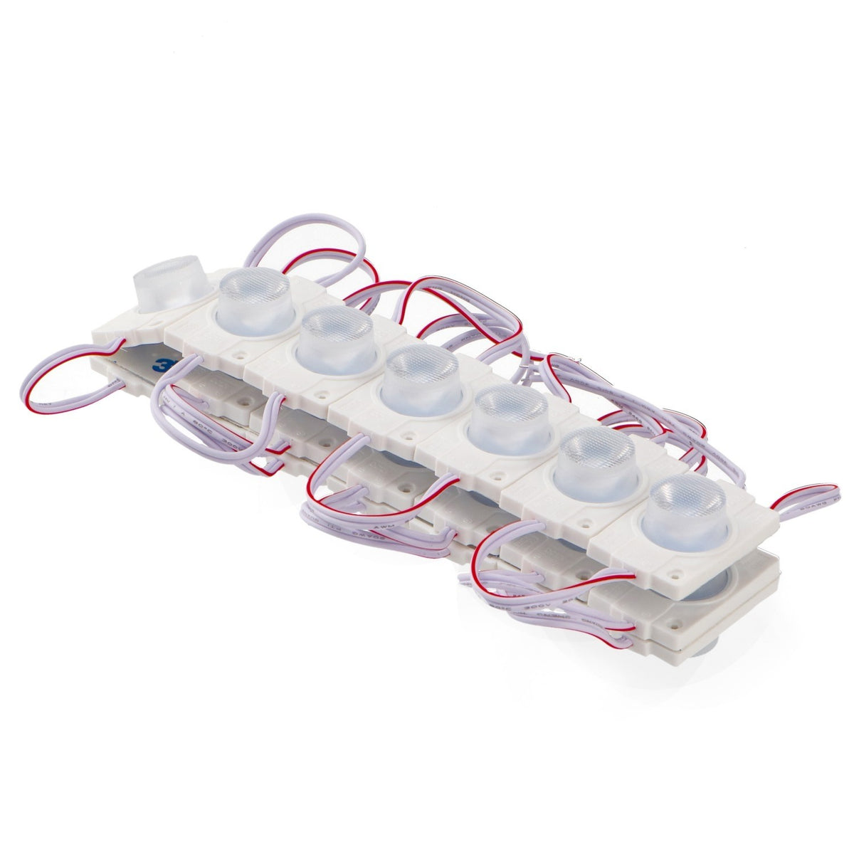 Moduli Led SMD 12V DC 2W 1 Led IP68 Catena 20pz Per Insegne Luce 6500K
