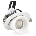 Faro LED da Incasso 10W Orientabile Tricolor CCT Foro Ø75mm Bianco CRI90