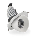 Faro LED da Incasso 30W Orientabile Tricolor CCT Foro Ø150mm Bianco CRI90