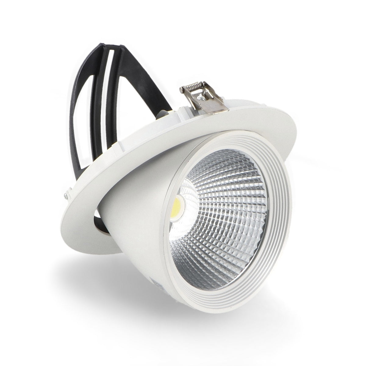Faro LED da Incasso 35W Orientabile Tricolor CCT Foro Ø170mm Bianco CRI90