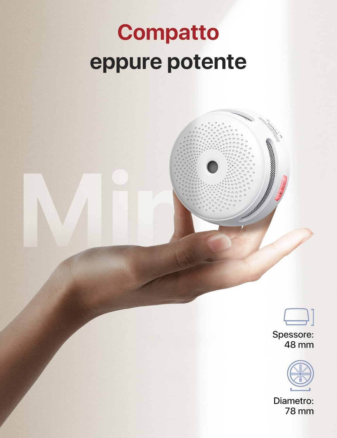X-Sense Mini Rilevatore di Fumo con 10 Anni di Autonomia EN 14604