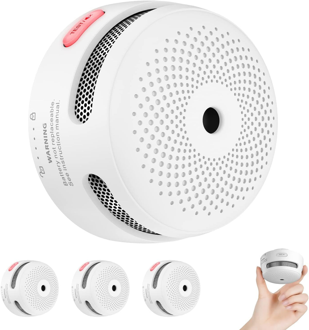 X-Sense Mini Rilevatore di Fumo con 10 Anni di Autonomia EN 14604 3PZ