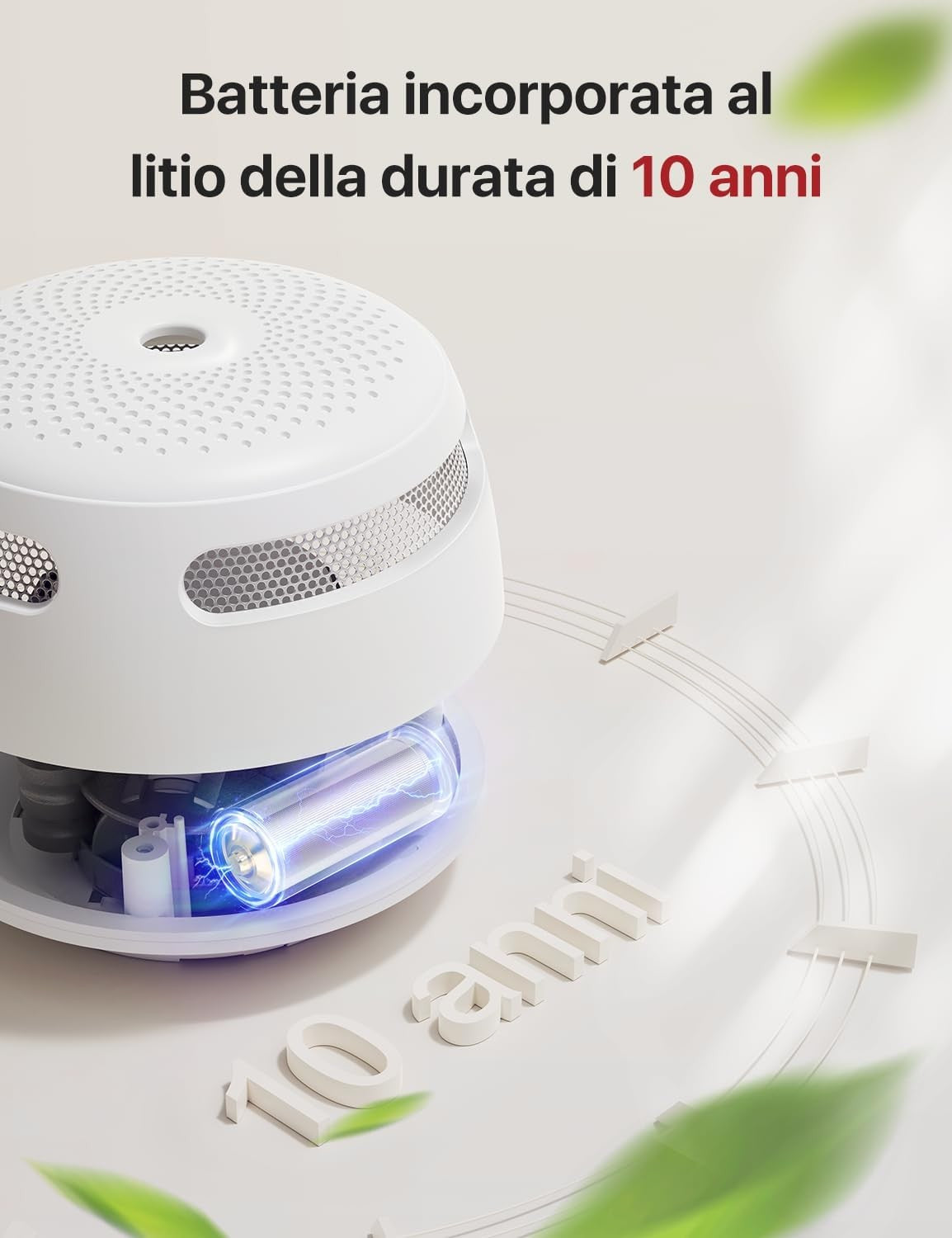X-Sense Mini Rilevatore di Fumo con 10 Anni di Autonomia EN 14604 12PZ