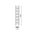 Striscia LED COB 15W/MT 24V DC SMD5050 576 LED/MT IP65 RGB 5MT