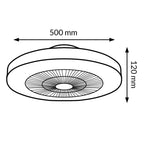 Ventilatore Da Soffitto LED Ultra Silenzioso 55W CCT + RGB Bianco
