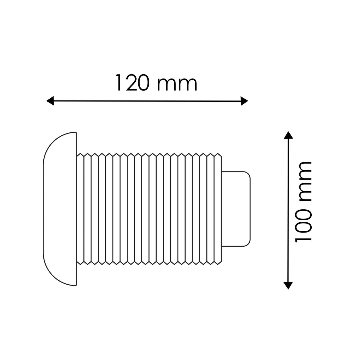 Faretto Led Per Piscina Chip Osram 7W IP68 12V Luce Calda 3000K