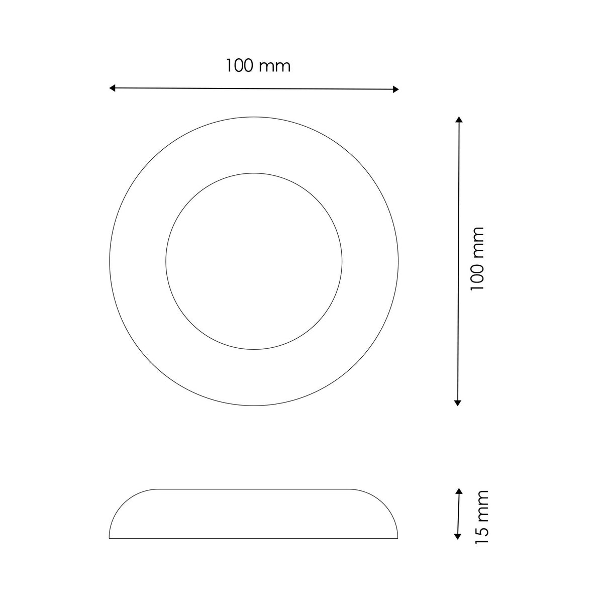 Anello Cromato Per Faretto IP68 Per Piscina