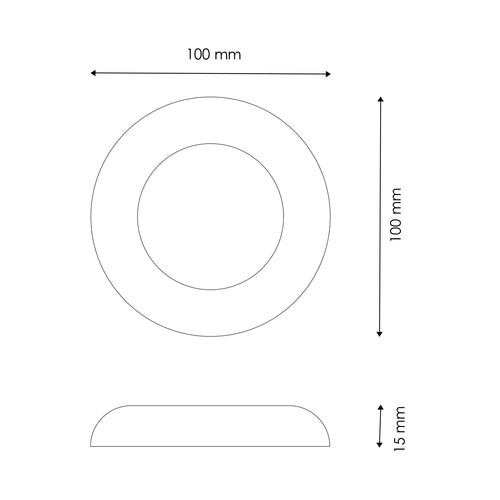 Anello Cromato Per Faretto IP68 Per Piscina