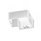 Angolo a L Per 2 Canaline Passacavi 25X16 In Plastica Bianco