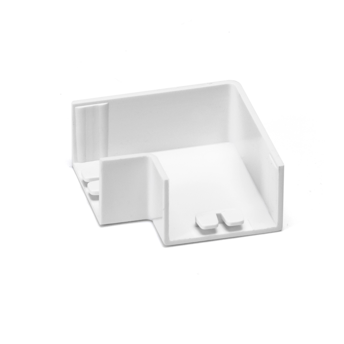Angolo a L Per 2 Canaline Passacavi 25X16 In Plastica Bianco