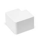 Angolo a L Per 2 Canaline Passacavi 40X40 In Plastica Bianco