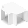 Angolo a T Per 3 Canaline Passacavi 40X40 In Plastica Bianco