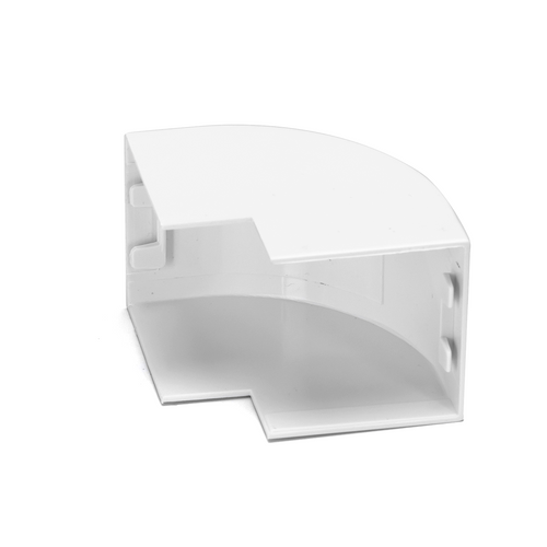 Angolo Esterno Per 2 Canaline Passacavi 40X40 In Plastica Bianco